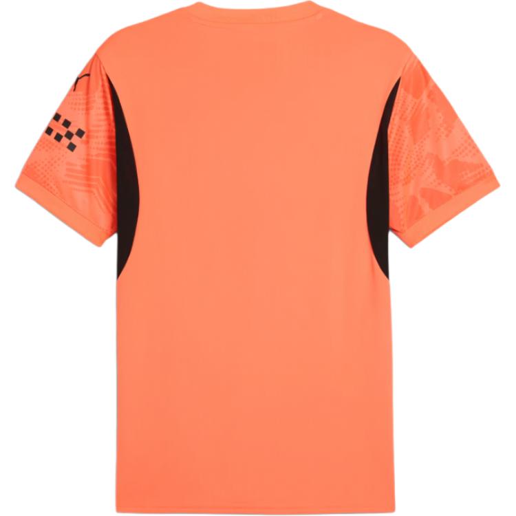 Puma Футболка мужская вратарская Manchester 24/25 с круглым вырезом и коротким рукавом, оранжево-красная 775107-36