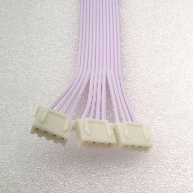 XH2.54 Double-Ended Terminal Wire, 2.54-4P Male Connector, 200mm, In Stock