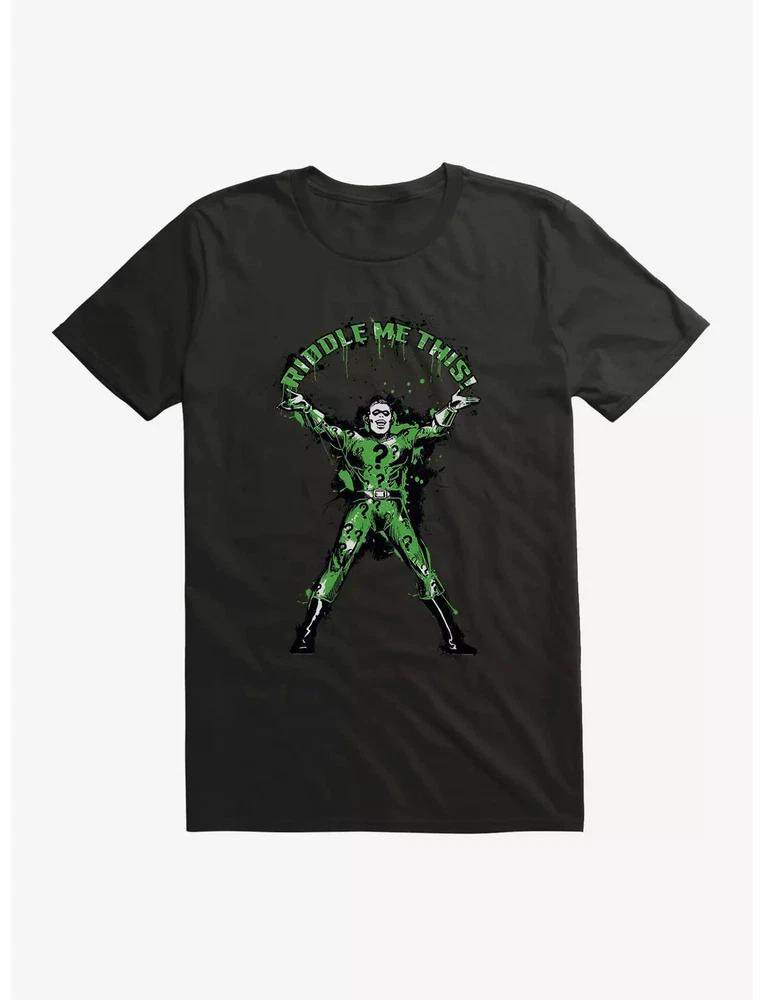 Comics The Riddler Riddle Me This Black TShirt
