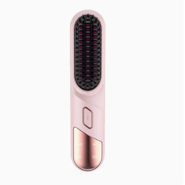 Negative Ion Does Not Damage Hair Curl Dual-purpose Charging Straight Board Clip Comb Convenient Wireless Fluffy Tool
