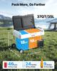 VEVOR Car Refrigerator, DC 12/24V AC100-240V Compressor Electric Cooler, -20 degrees C to 20 degrees C Truck Refrigerator with APP Control