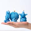 3D Starfish Shell Seahorse Mold DIY Handmade Soap Scented Candle Ornaments Crafts Silicone Mould Gypsum Drop Glue Desktop Decor