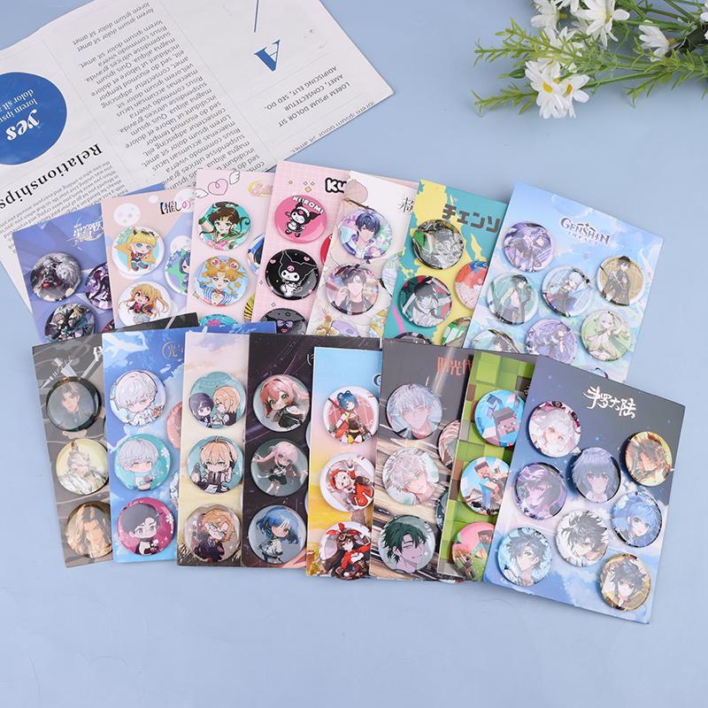 8 шт./комплект Аниме Оловянная Жестяная Брошь Sanrio Значок на Рюкзак Сувенир Одежда Подарок Для Друзей