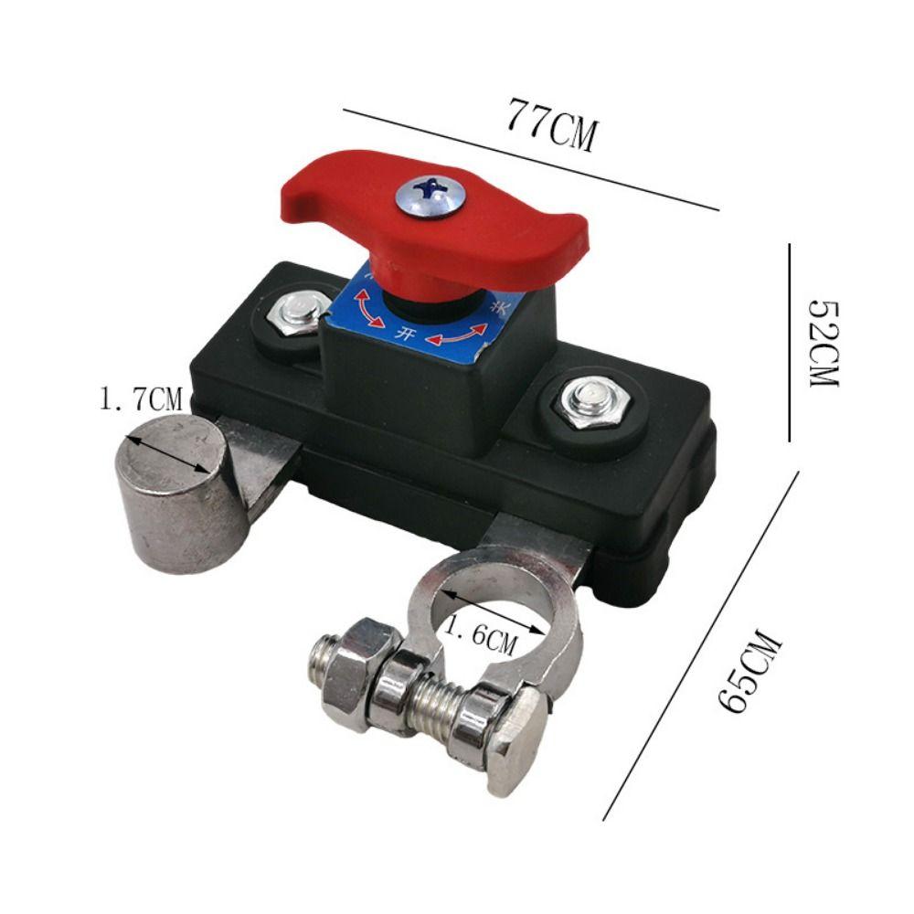 Quick Cut-off Car Battery Disconnect Switch 12V/24V Anti-leakage Switch for RV/ATV/Car/Boat