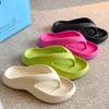Flip-flops Women's Summer New Beach Pinch Slippers Women's Heightening Non-slip Outer Wear Seaside