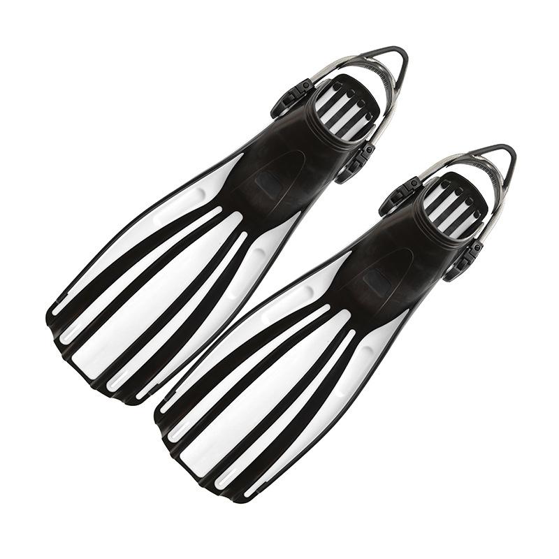 NEW Scuba Diving Stainless Steel Spring Fin Straps Fins Adult Swim Shoes Silicone Long Snorkeling Monofin Dive Flippers
