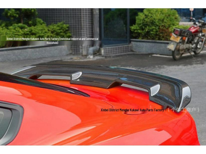 Ford Mustang GT500 Sport Carbon Fiber Pattern Rear Spoiler (2015-2021) - No-Drill Installation