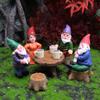 Fairy Tale Resin Garden Sculptures With Dwarf Characters For Outdoor Use