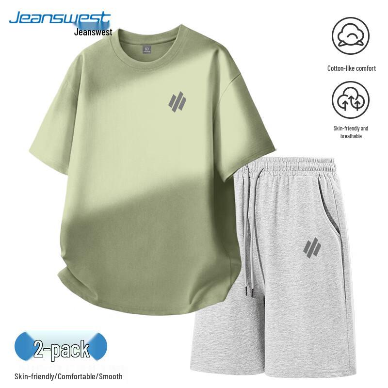 Мужской летний хлопковый повседневный спортивный костюм Jeanswest