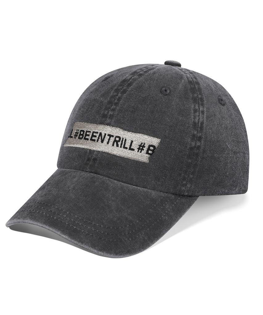 BEENTRILL Винтажная кепка с тейпингом (Древесный уголь)