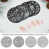 Manicure Snowflake Santa Claus Nail Stamp Polish Templates Stencils Molds Nail Stamping Plates