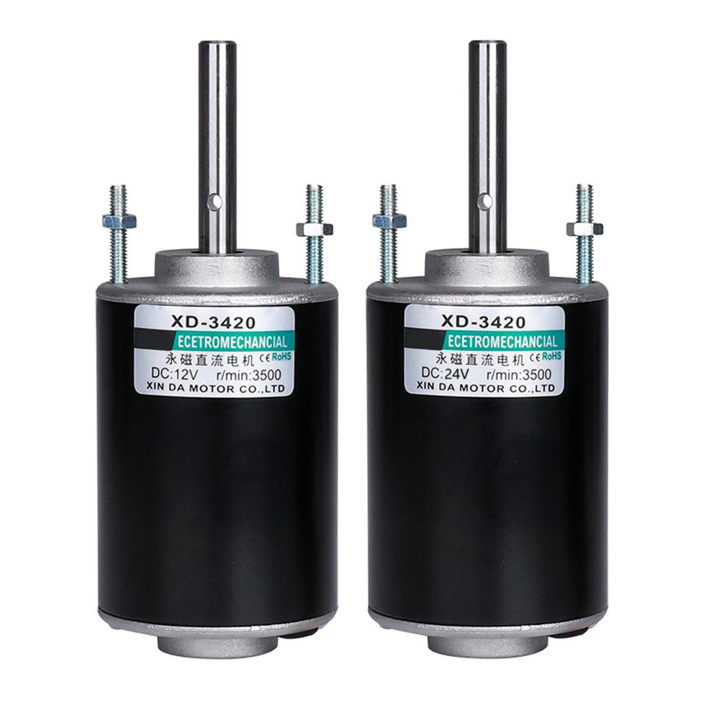 12/24V Permanent Magnets Motor Low Noise Reversible Electric Gear Motor Replacement High Speed Motor Enduring