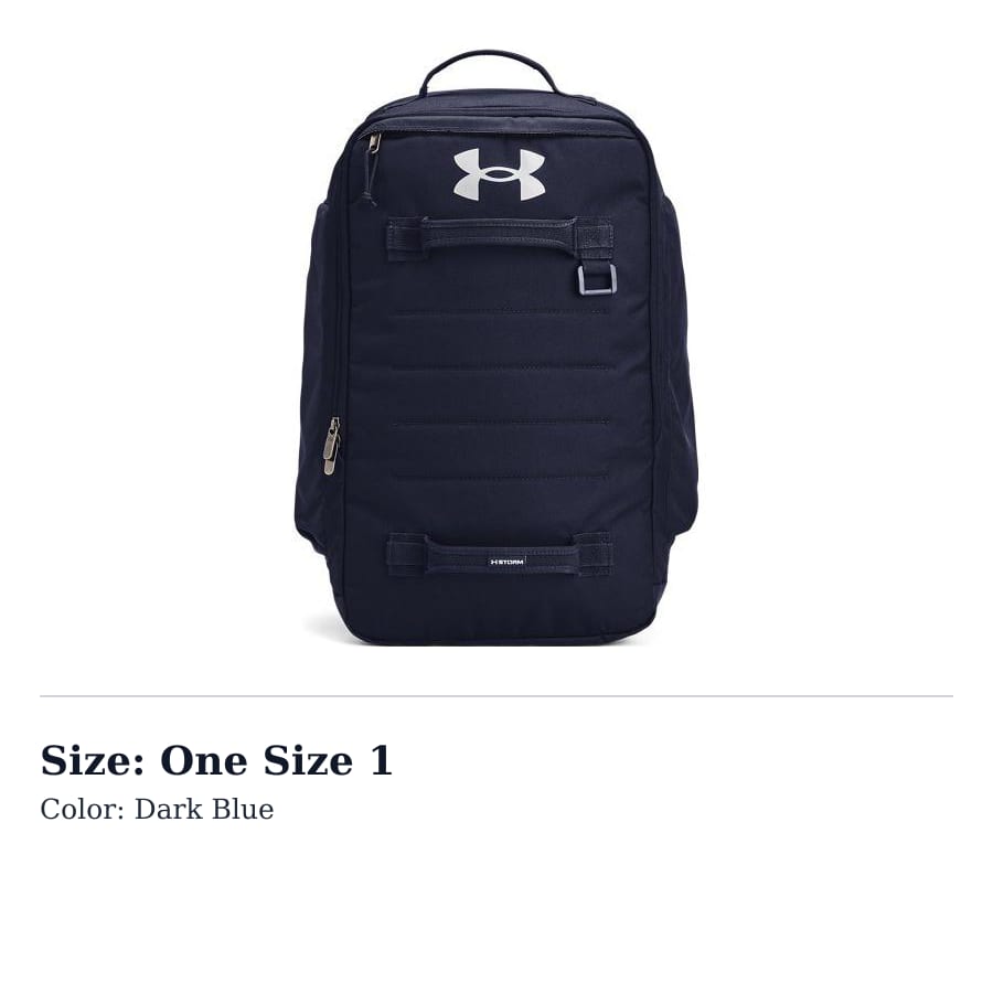Under Armour Under Armour Polyester Backpack Regular Unisex Dark Blue 1378413-410