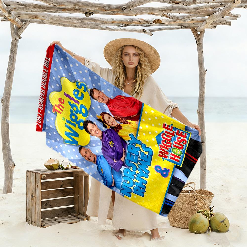 Wiggles Beach Towel Super Soft Absorbent Comfortable Lightweight Portable for Swimming,Beach,Camping, Travel, Beach Accessories,Gym