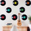 8 шт./набор художественных виниловых наклеек виниловые пластинки настенные музыкальные знаки украшения для дома