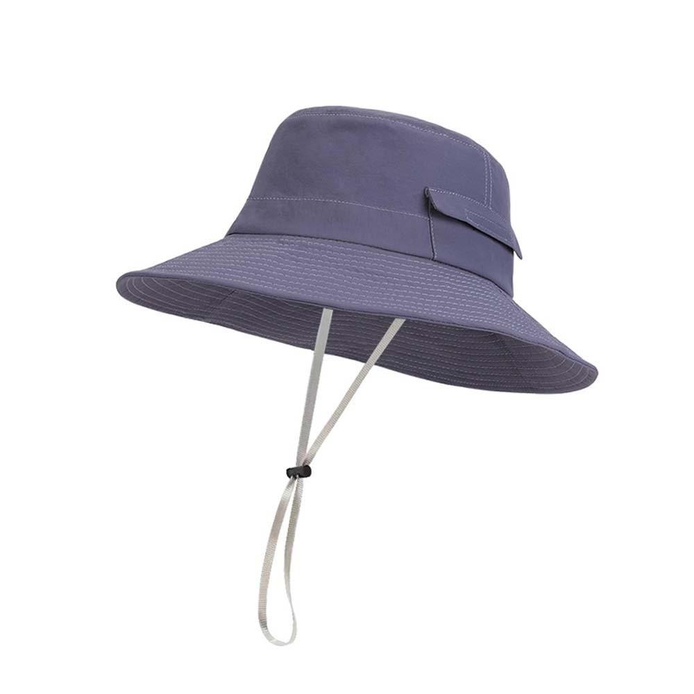 Sun Cap Drawstring Men's Fisherman Hat Nylon Breathable Sunshade Fishing Hat Anti-splash Water Thin Sunscreen Basin Cap Summer