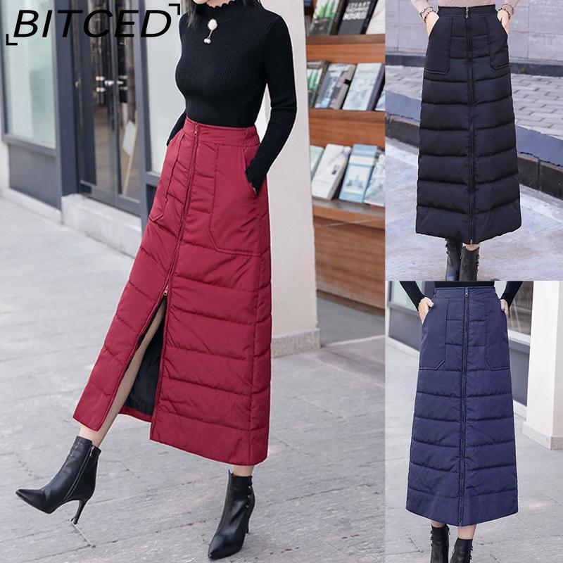 BITCED Женская Модная Повседневная Юбка Осень Зима