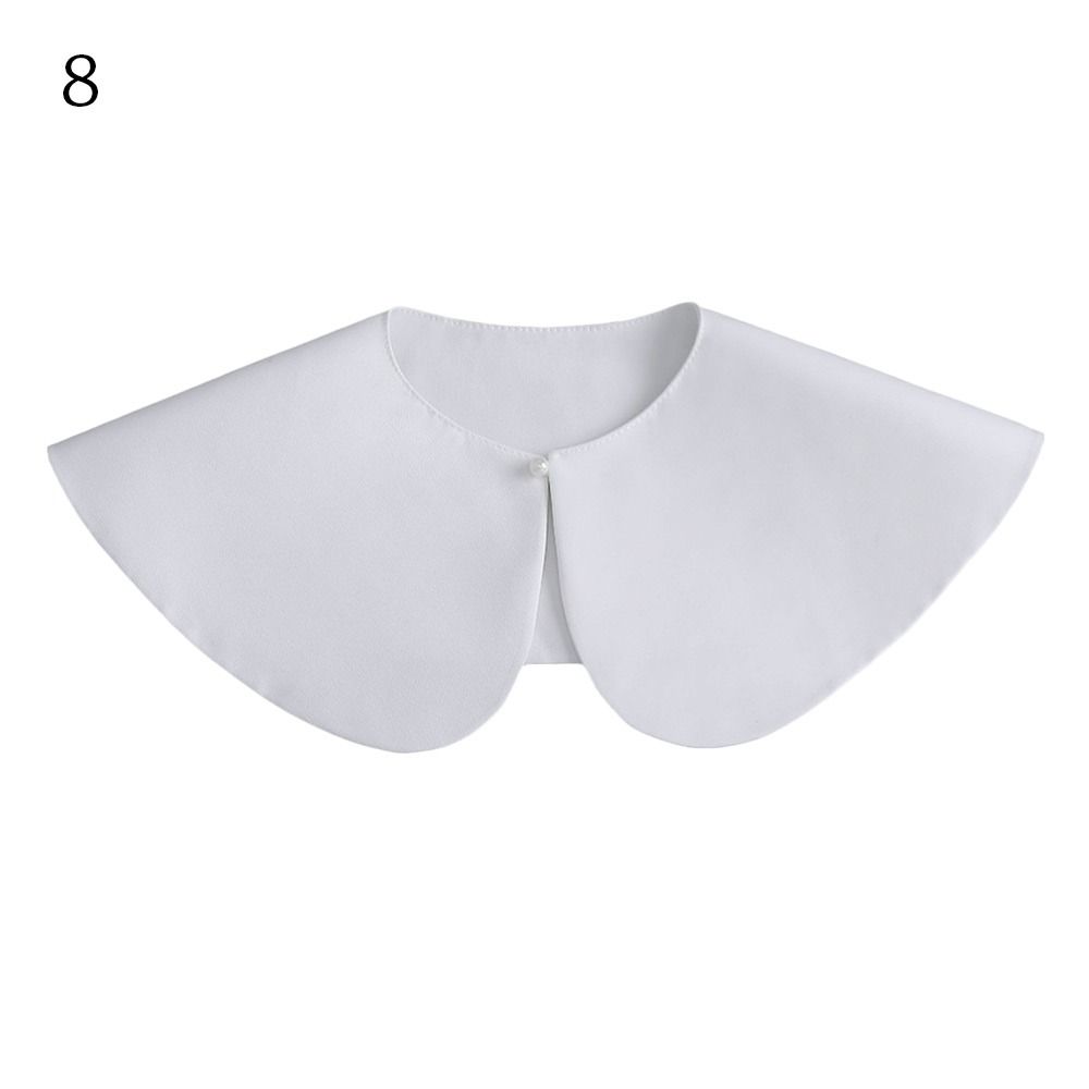 Хлопковая рубашка с искусственным воротником Классическая блузка с накладным воротником Модный лацкан