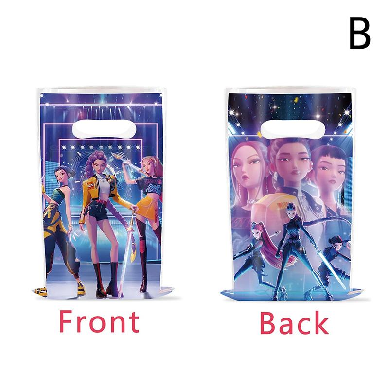 Пакеты для подарков Охотников на демонов Украшение на день рождения K-pop Аниме Вечеринка Конфетные пакеты Подарки гостям Детский праздник Baby Shower Праздничные принадлежности