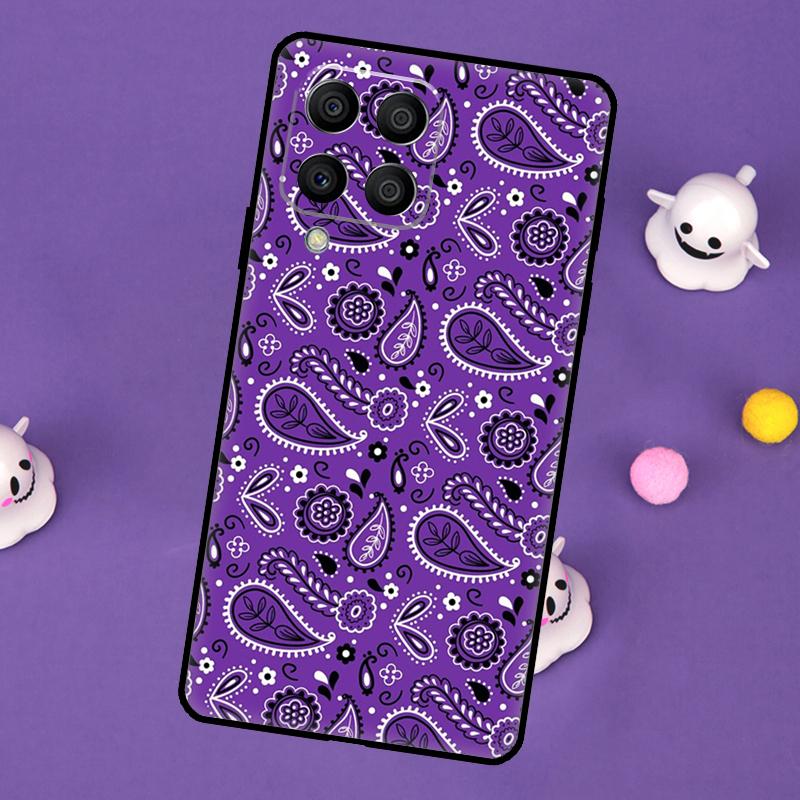 Bandana Paisley Pattern Art Cover For Samsung Galaxy M20 M30s M33 M13 M23 M53 M15 M55 M31 M51 M14 M34 M54 M32 M52 Case