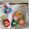 Геометрический брелок с большим ртом, милый кулон для автомобиля, полимерная кукла, студенческая пара, подвеска для школьной сумки, аксессуары