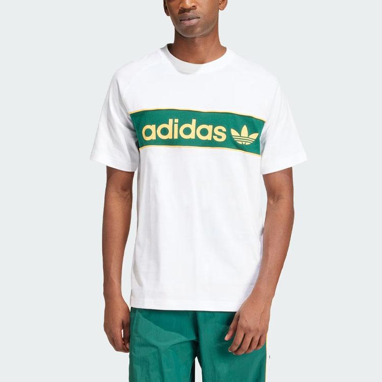 Adidas Archive Tee White Men Streetwear IU0198