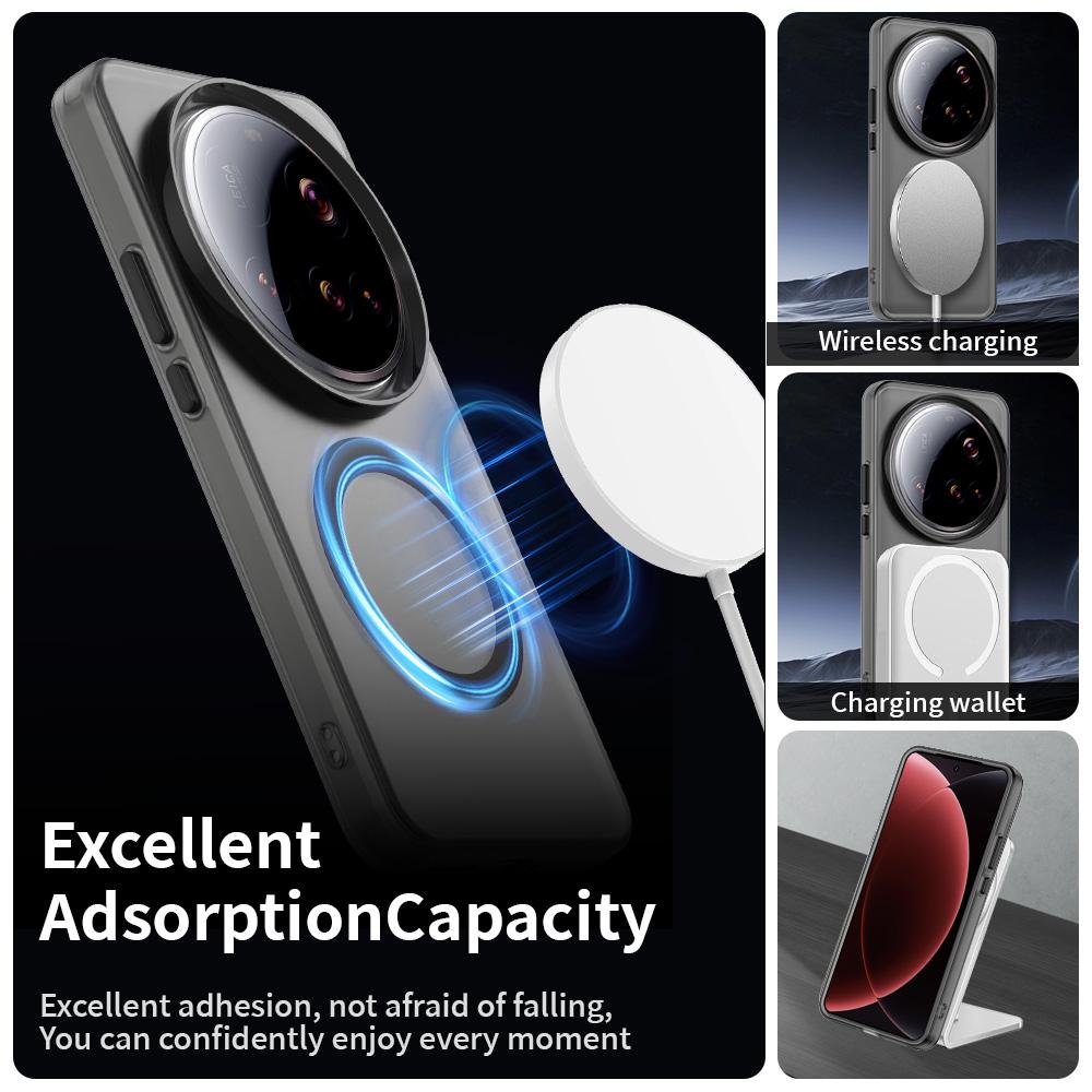 Чехол для Xiaomi 15 Ultra 5G Магнитная беспроводная зарядка Чехол для Magsafe для Mi 15 Ultra Конфетный противоударный бампер