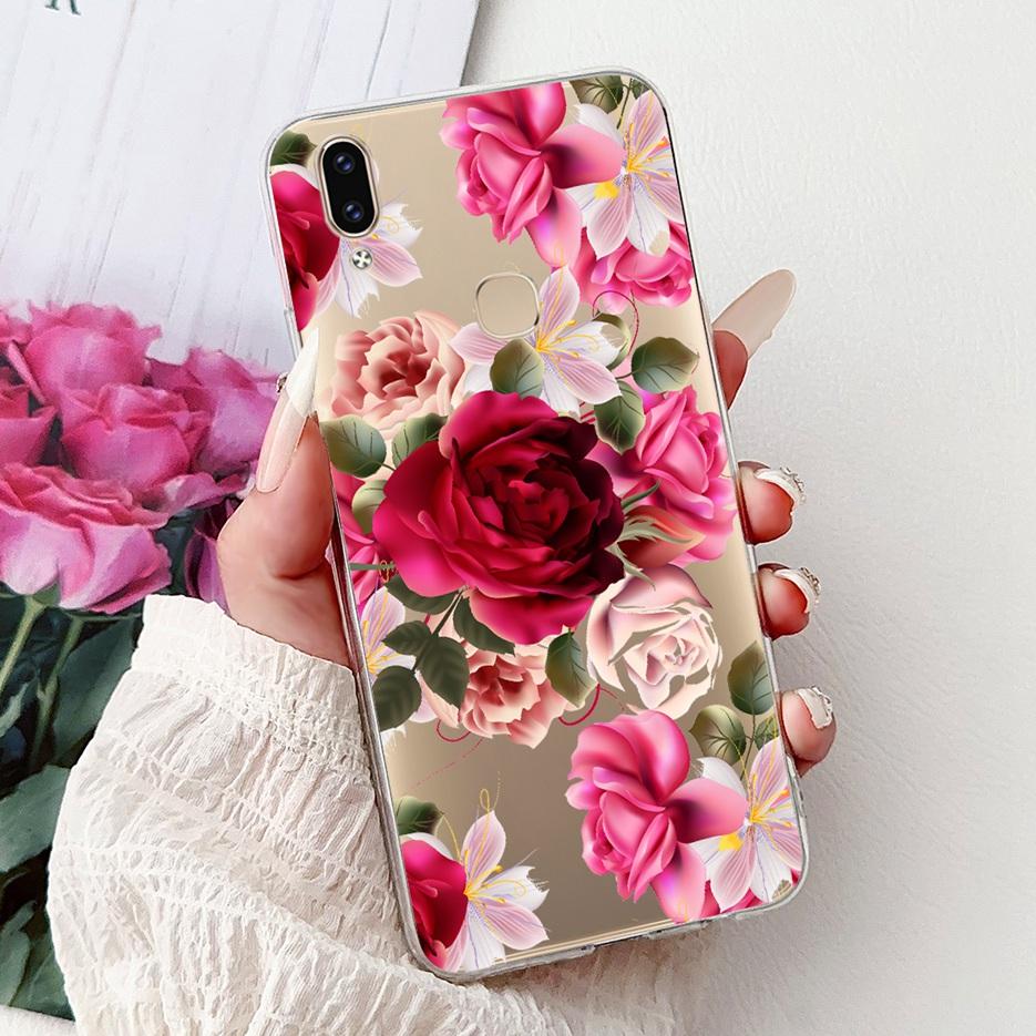 Чехол для Vivo V9 Youth 1727 1726 Милый Чехол с Рисунком Сердечка Мягкий Тонкий Чехол для Телефона Для Vivo Y85 Y89 V 9 Youth VivoV9 6GB Fundas
