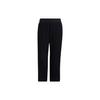 Solid Color Elastic Waist Straight Leg Casual Pants Women Bottoms Black HB3532