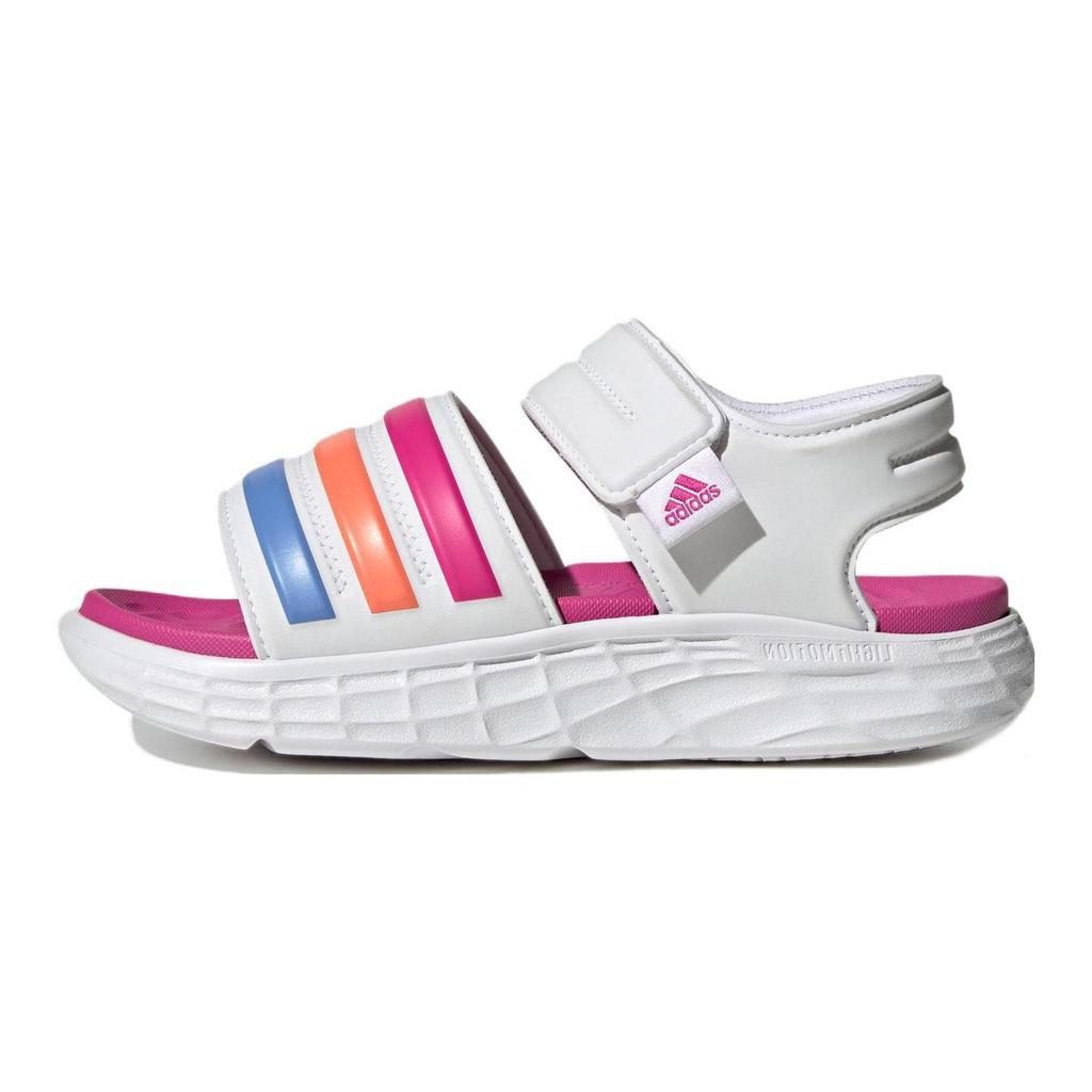 Adidas Duramo Sandals Lightweight Casual Sports Velcro Kids Sandals Kids Sandals White HP5835