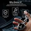 mkhr6 3D Metal Car Logo Key Rings Keyring Keychain For Mitsubishi Outlander Lancer 10 9 ASX RALLIART Eclipse L200 Pajero