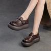 Fashion GKTINOO 2025 Spring New Retro Women's Shoes Handmade Genuine Leather Thick Soled Platform Casual Shoes