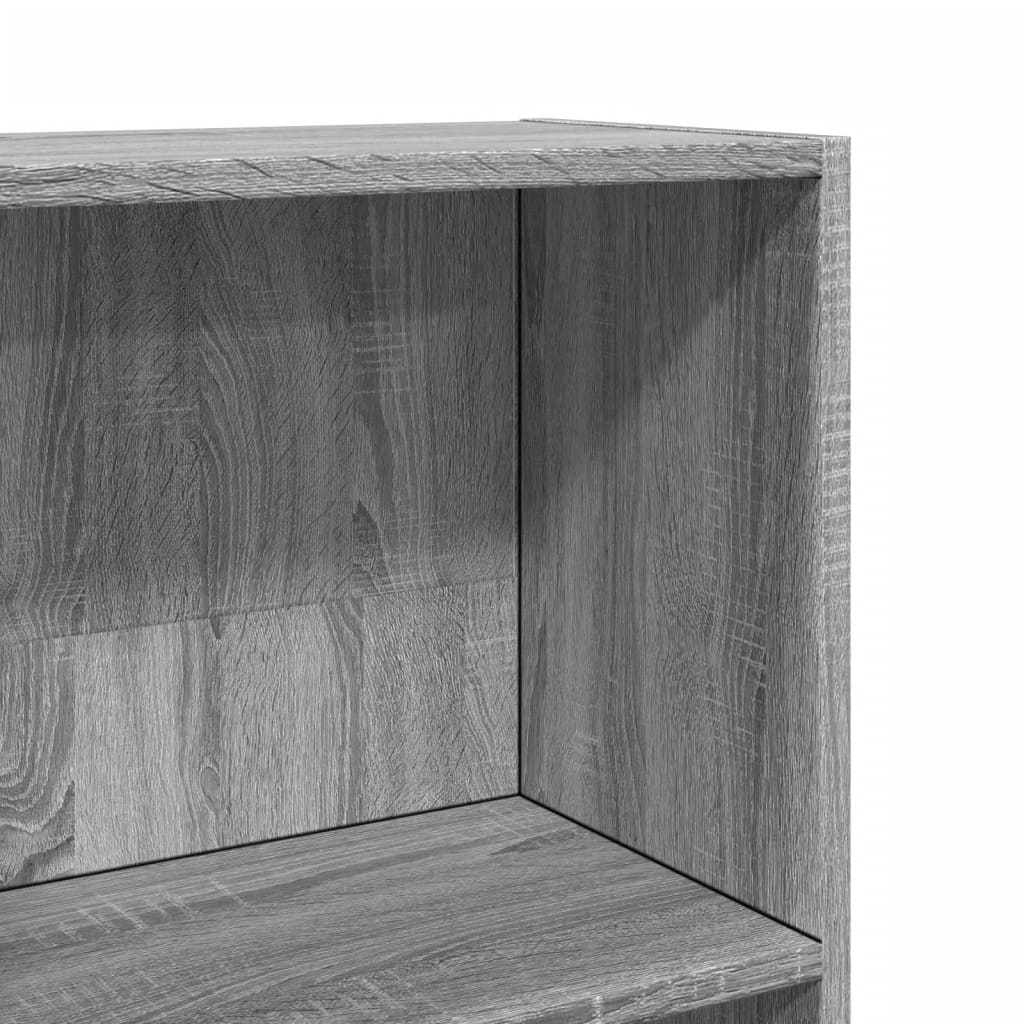Vidaxl Regał, Szary Dąb Sonoma, 40X24X176 Cm, Materiał Drewnopochodny
