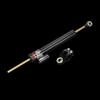 Universal Titanium Adjustable Steering Damper Stabilizer - Anodized Black
