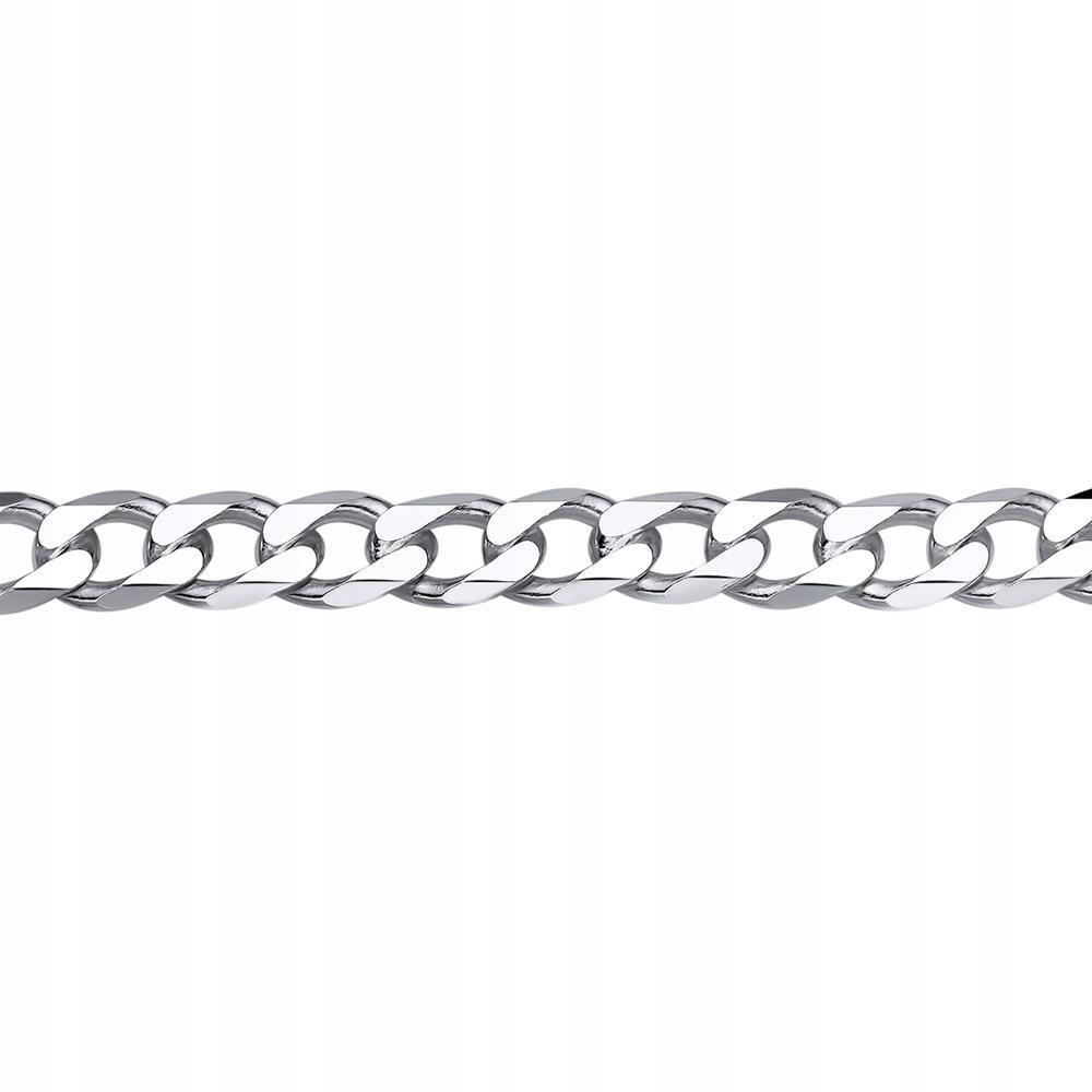 Silver Men' Bracelet 925 SILVER Diamond Plated 7mm FULL