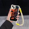 Ae78 Fashion Car Pattern Design Art Soft Phone Cases for iPhone 16 15 14 13 12 11 Pro Max 7 8 XR with Wrist Strap Lanyard Corner Protection Back Cover
