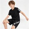 1 to 12 Years Boys Sport Suit Black Red Blue Child Boy Sportswear Football Basketball Clothes Sets T Shirt and Shorts Tracksuit