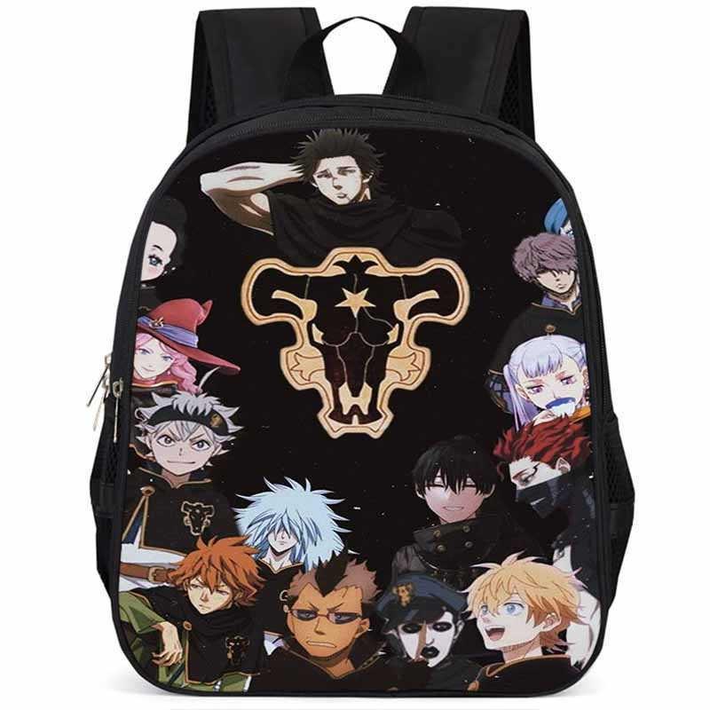 Рюкзак Black Clover из ткани Оксфорд, 15 дюймов, большой вместимости, легкий, для детей