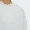 adidas SS24 Дзен-лечение ZNE. Повседневная толстовка на флисовой подкладке Мужская толстовка серебристо-серая IQ1376