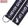 Remove Before Flight Keychain Never Give Up Letter Motor Key Rings Fashion Jewelry