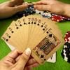 54Pcs/Set Kraft Paper Poker Card Waterproof Game Card Deck Kids Adults Family Night Multi-player Interactive Classical Card Board Game Props