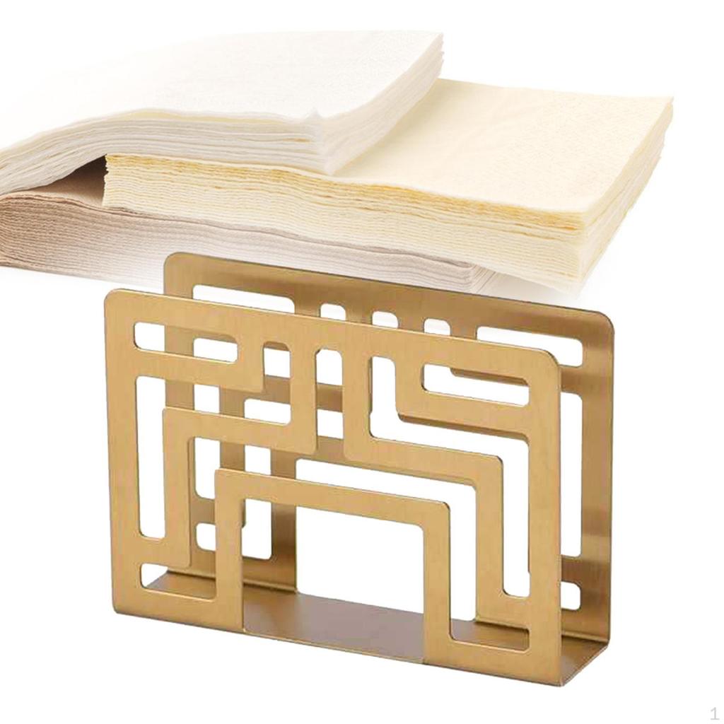 Элегантный держатель для салфеток из нержавеющей стали для декора обеденного стола