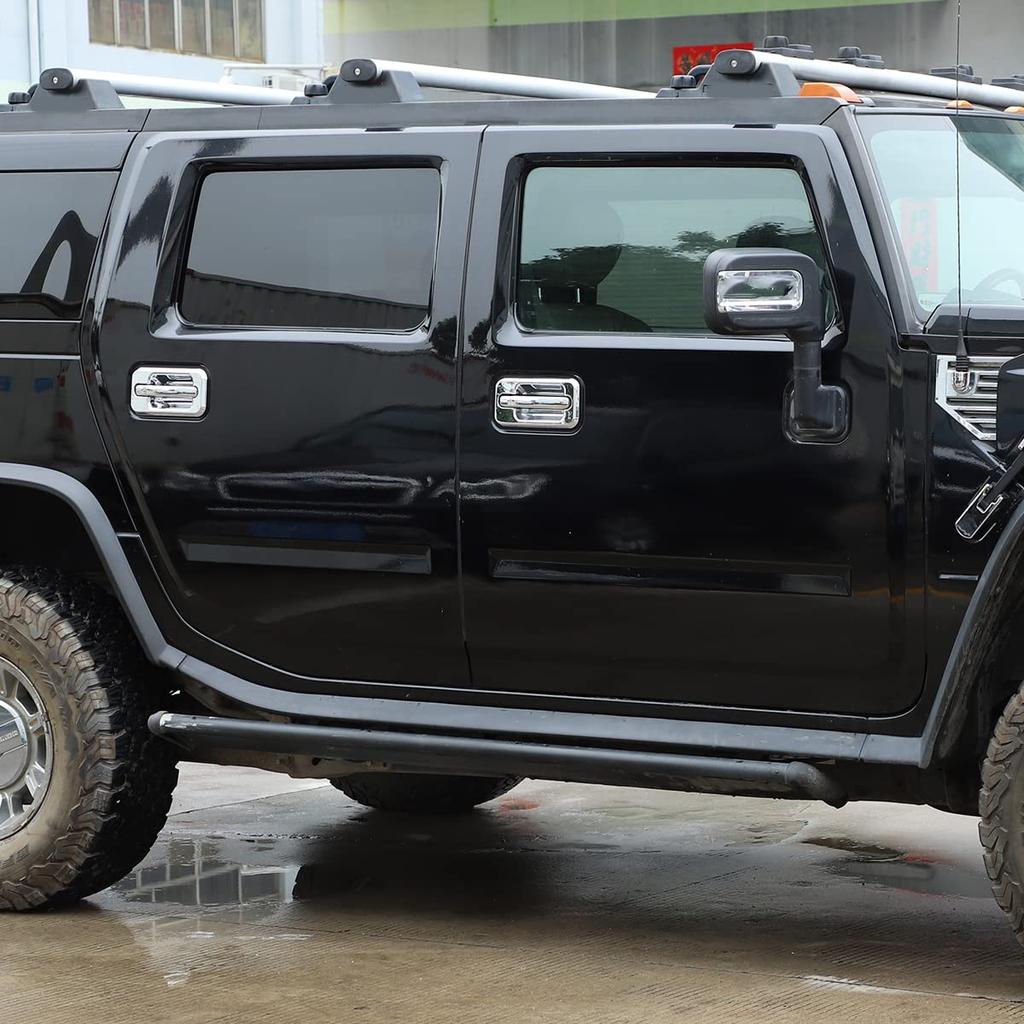 METYOUCAR Комплект из 4-х защитных накладок на дверные ручки автомобиля для Hummer H2 2003-2009, Защитные накладки на ручки дверей, Защитные чехлы от царапин, Аксессуары для экстерьера
