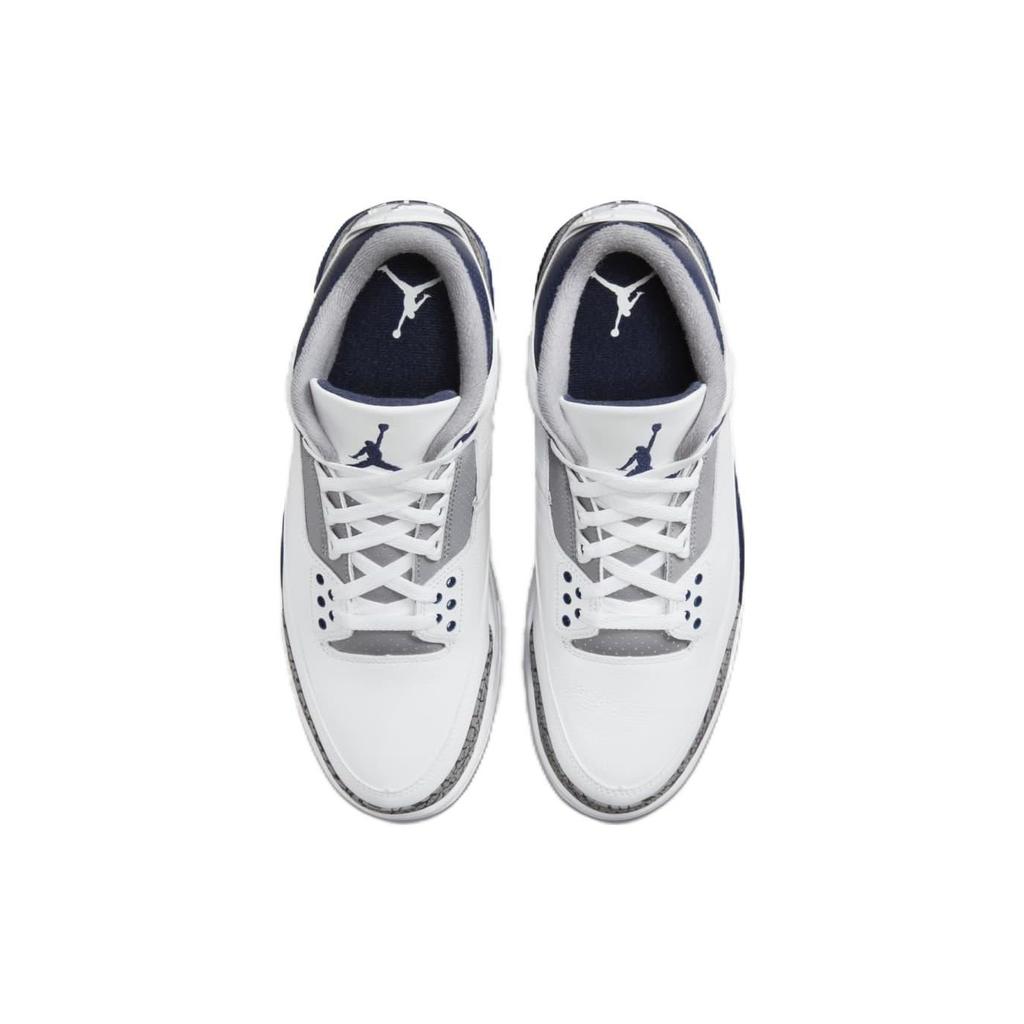 Air Jordan 3 Retro Midnight Navy Мужские кроссовки Белый цементно-серый Черный CT8532-140