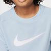 Nike Футболка Dri-FIT Icon с принтом логотипа, реглан, круглый вырез, короткий рукав, детские топы, синий DX5386440