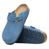 Clog Sandals Shoes Boston Suede Leather Boston Suede Leather Blue Unisex 1026769 Regular [Birkenstock] Elemental_Blue EU41(26.5cm)