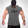 Do The Work Летняя мужская бодибилдинг Фитнес Slim Fit Хлопок Модная повседневная спортивная майка с принтом для тренировок в тренажерном зале