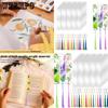 1 Set DIY Acrylic Blank Bookmarks Colorful Tassels Bookmark for Crafting and Labeling Jewelry Making Supplies