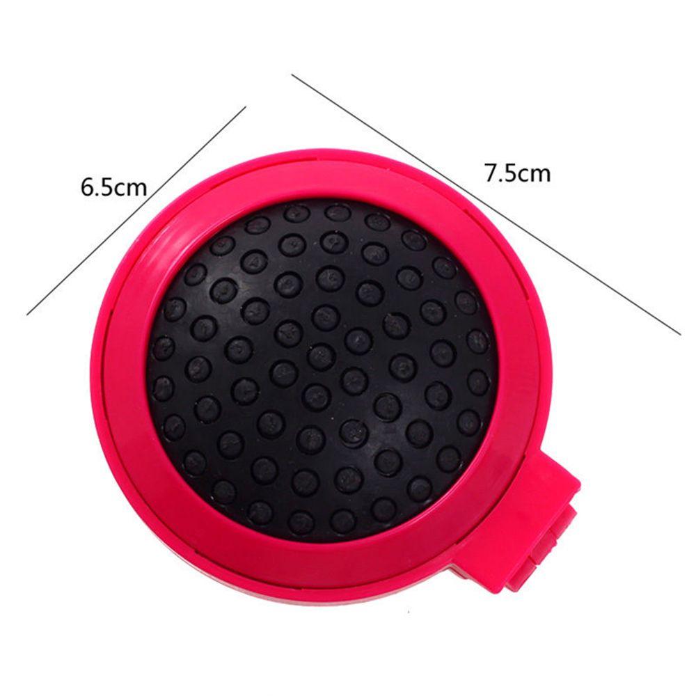 Comb Pocket Size Compact Cosmetic Mirror Included Folding Hair Brush Beauty Tools Scalp Massager