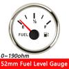 Датчик топлива 125 ~ 300 мм 0-190 Ом 240-33 Ом Подходит для 52 мм Указатель уровня топлива с красной подсветкой Датчик уровня топлива Датчик уровня масляного бака Отправитель